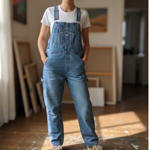 Men's Blue Denim Overalls